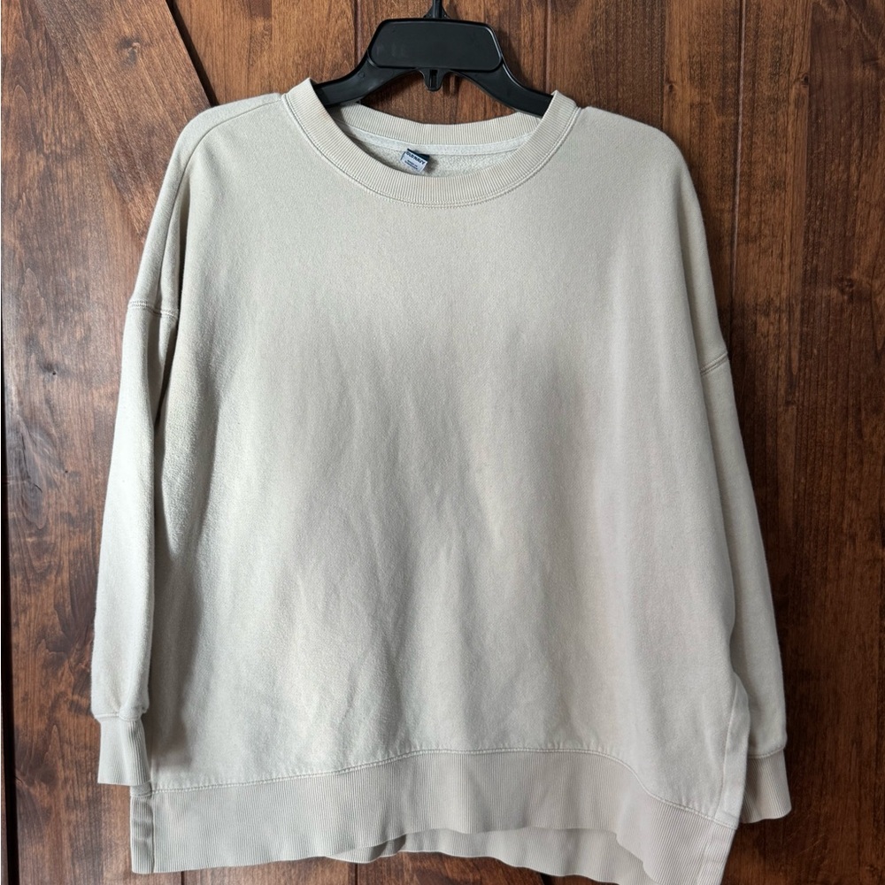 Old Navy Cream Women's Crew Neck Sweater